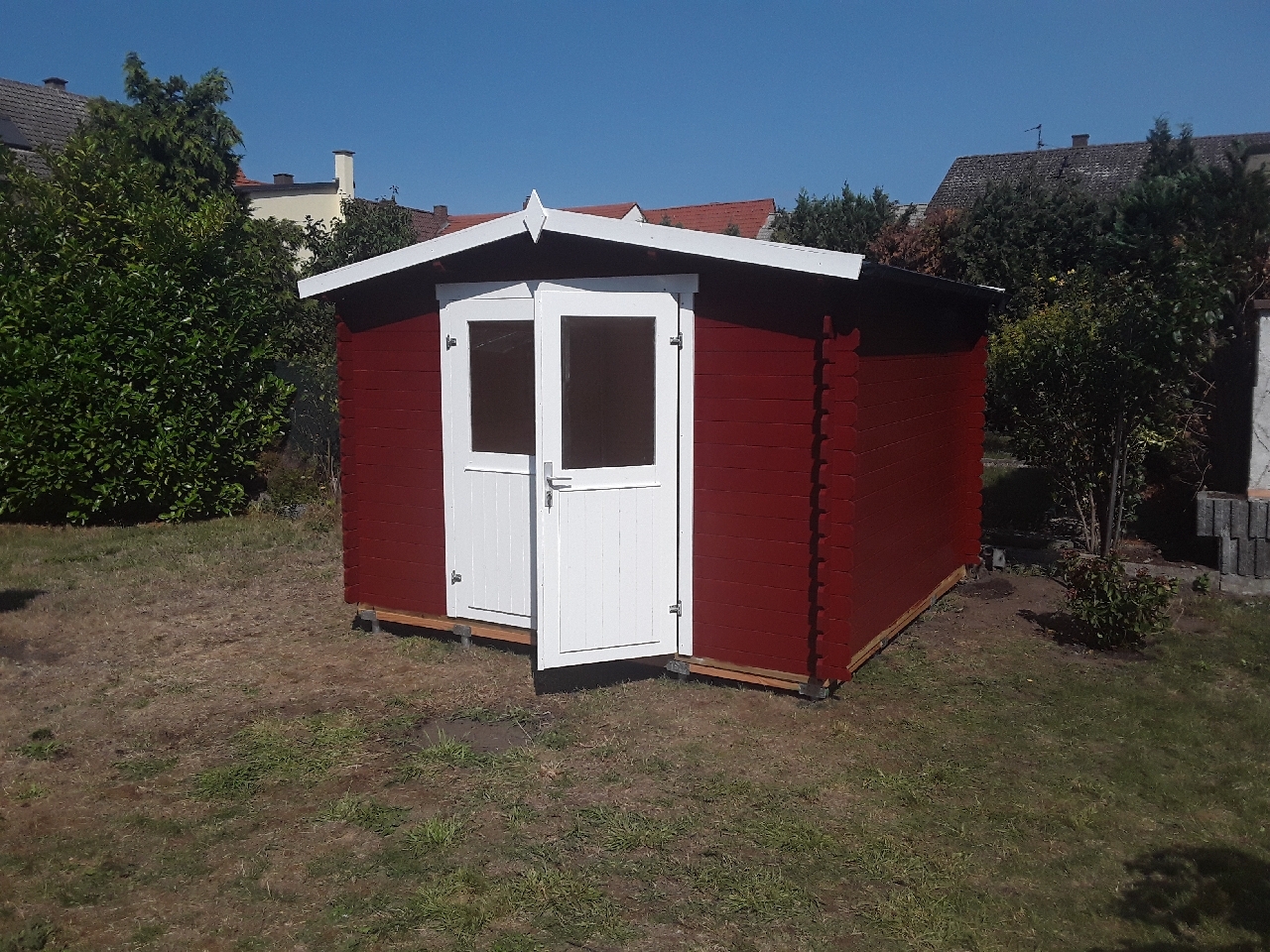 Wolff Finnhaus Blockbohlenhaus Paris A Content Bild