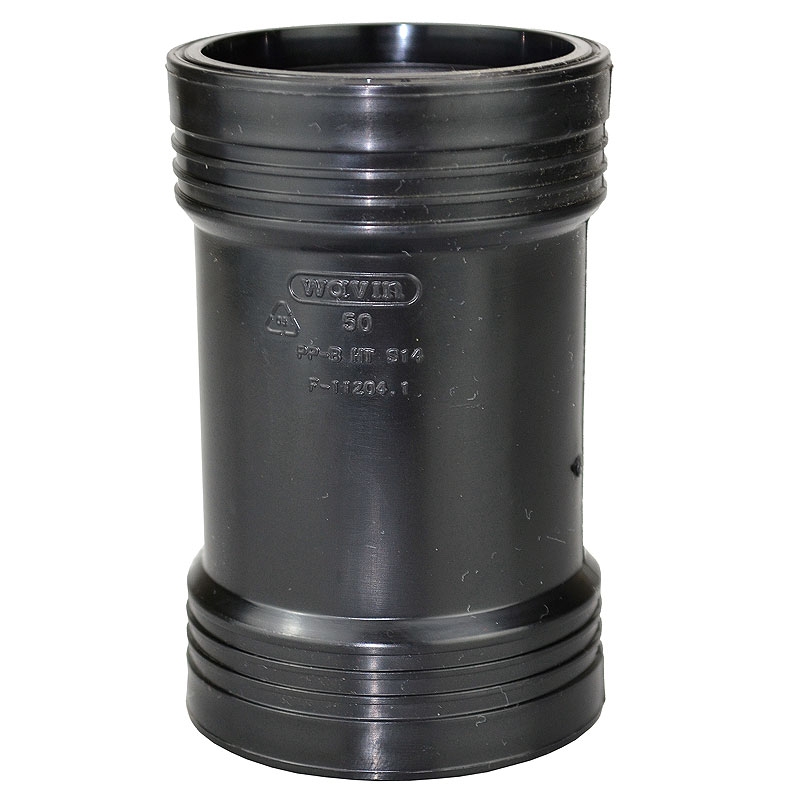 Heissner Steck-Muffe (PP), 50mm, Gummidichtung (Z722-00)