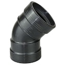 Vorschaubild Heissner Steck-Bogen 45° (PP), 75mm, Gummidichtung (Z923-00)