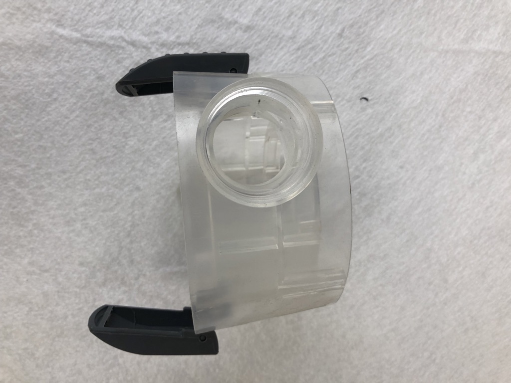 Heissner Pumpenkammer, transparent, mit 2 Verschluss-Klipsen (ET11-F101Q)