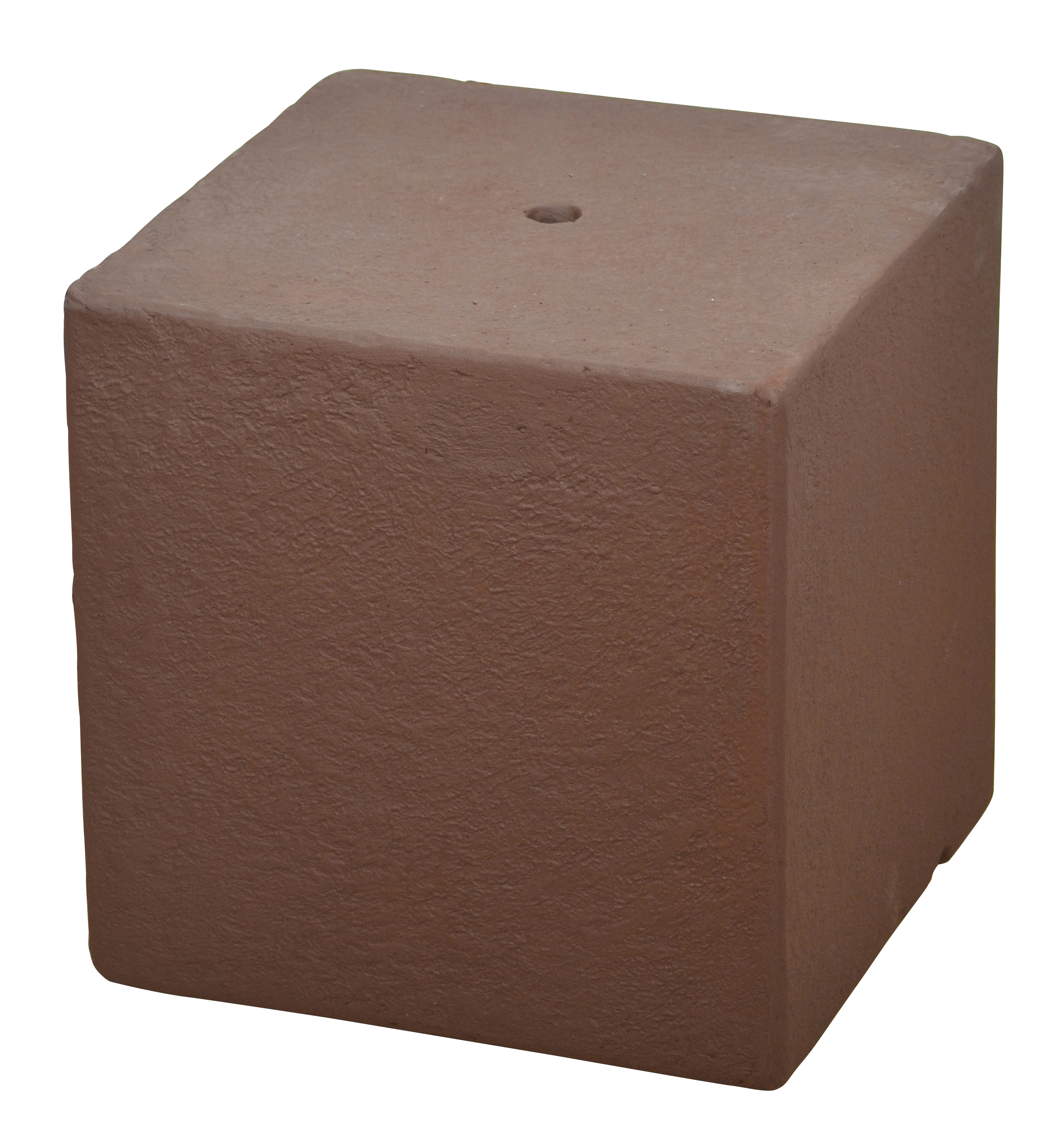 Heissner Gartenbrunnen-Sockel "Cube", Terracotta (016611-17)