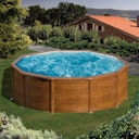Vorschaubild Summer Fun Rundbecken-Set Holzfarben Ø460x120cm