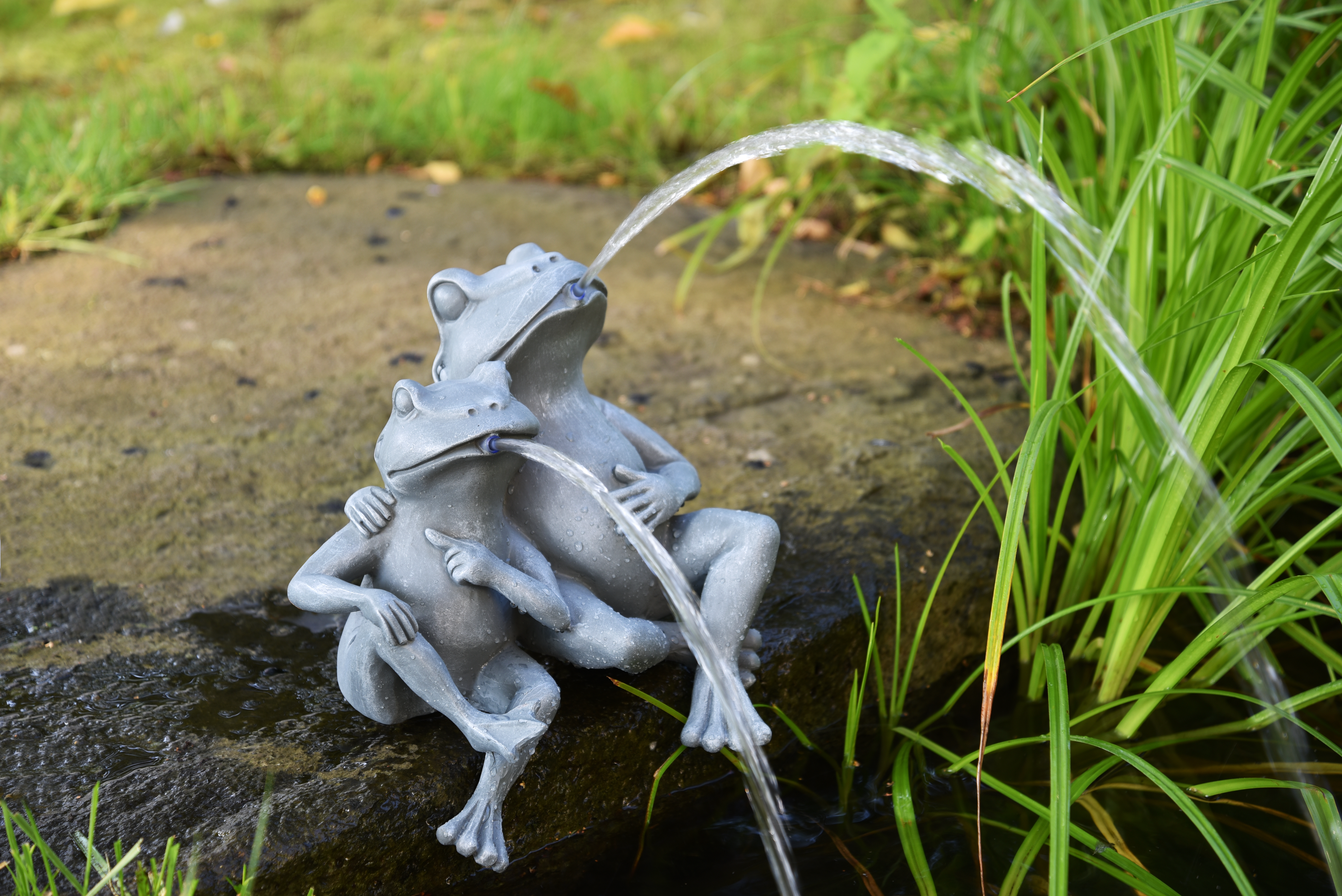 Heissner Teichfigur "Frosch-Paar", 28x18x30cm
