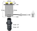Vorschaubild Heissner LED-Set 3 er LED für Steinbrunnen, komplett mit Pumpe, Trafo, etc. ohne Dämmerungssensor und Moosgummis (ET20-16914)