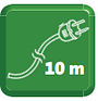 Mit einer KabellÃÂänge von 10 Meter Mit einer KabellÃÂänge von 10 Meter