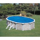 Vorschaubild Summer Fun Stahlwandpool Ovalformbecken-Set Steinoptik 610x375x120cm 