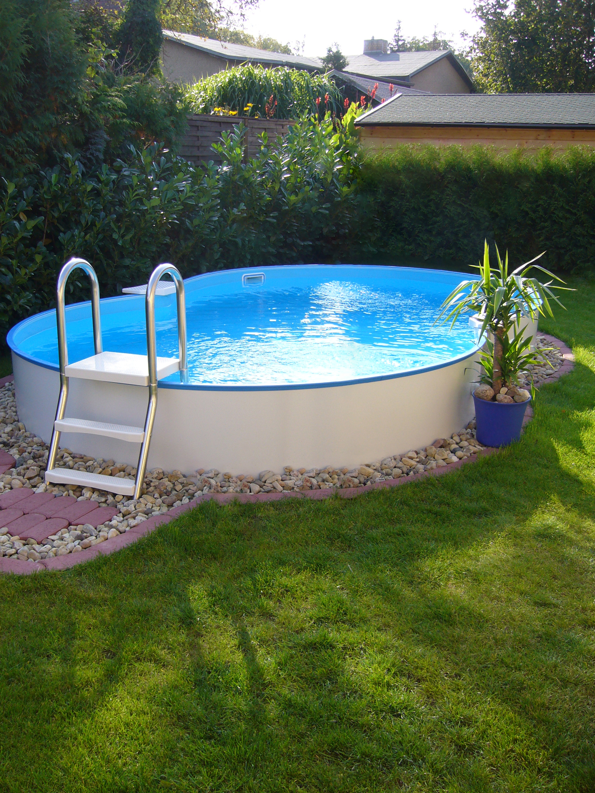 Summer Fun Stahlwandpool Set Exklusiv CANNES Achtform 625 x 360 x 150 cm