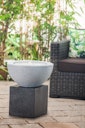 Vorschaubild Heissner Gartenbrunnen-Sockel "Cube", granite color, 31x31x31cm (016611-09)
