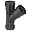 Vorschaubild Heissner Steck-T-Stück 45° (PP), 50mm, Gummidichtung (Z725-00)