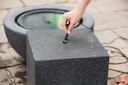 Vorschaubild Heissner Gartenbrunnen-Sockel "Cube", granite color, 31x31x31cm (016611-09)