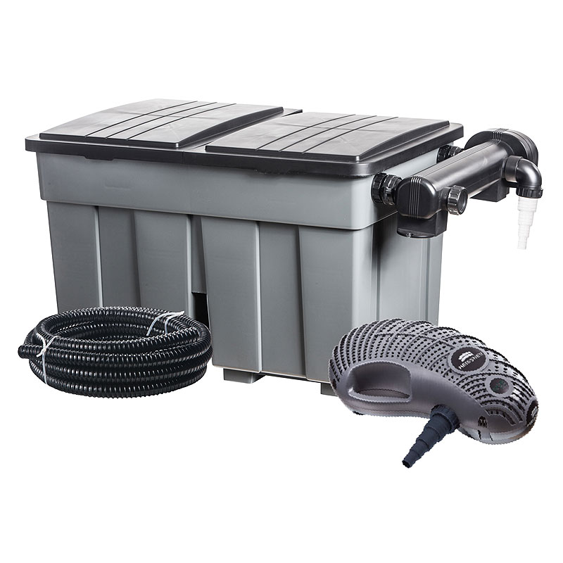 Heissner Durchlauffilter-Set 36m³ - 8100 l/h - 36W UVC (FPU36000-00)