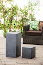 Vorschaubild Heissner Gartenbrunnen-Sockel "Tower", black color, 39x39x68cm (016612-03)