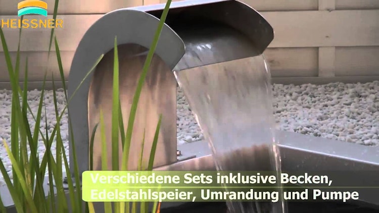 Heissner Wasserfall-Element Edelstahl 60 cm mit LED (W486-00) Heissner Wasserfall-Element Edelstahl 60 cm mit LED (W486-00)