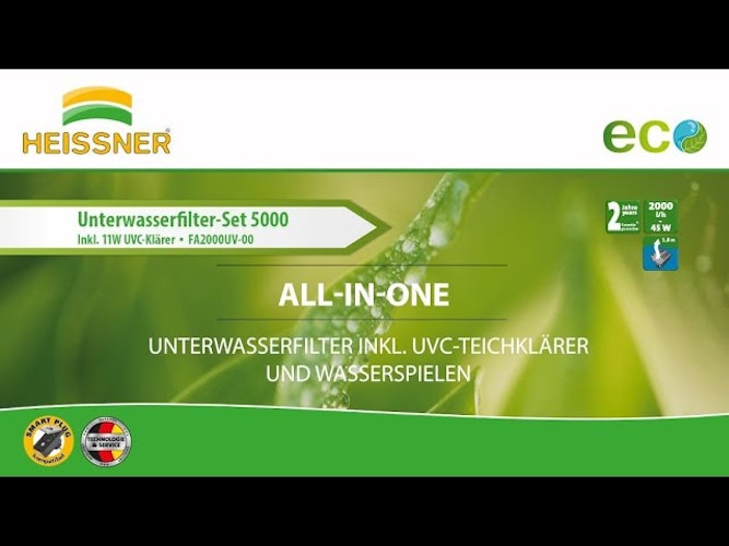 Heissner Teichfilter-Set mit Wasserspiel  FA2000UV-00 (FA2000UV-00) Heissner Teichfilter-Set mit Wasserspiel  FA2000UV-00 (FA2000UV-00)